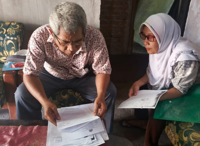 Pelita Prabu Jatim Pengacara LBH Hope mendampingi pemilik lahan yang diduga diserobot oleh pengembang.